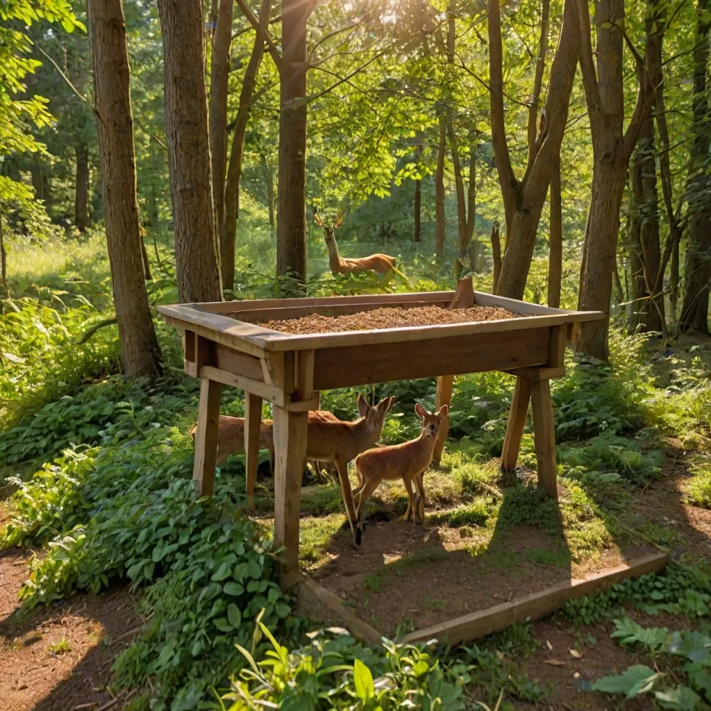 Jak zrobić paśnik z dachem dla saren do lasu?
